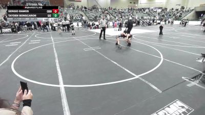 65 lbs Quarterfinal - Sergio Ramos, Corning Sharks vs Tayden Bongcaron, Gas Wrestling