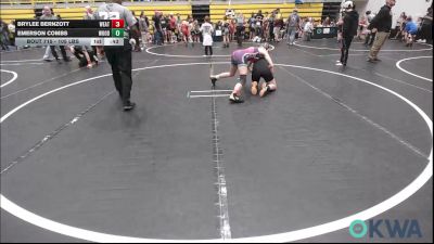 105 lbs Rr Rnd 1 - Brylee Bernzott, Weatherford Youth Wrestling vs Emerson Combs, Woodward Youth Wrestling