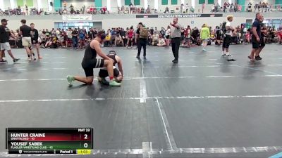 190 lbs Cons. Round 3 - Hunter Craine, Unattached vs Yousef Sabek, Flagler Wrestling Club