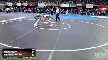 135 lbs Cons. Semi - Alejandro Sanchez, Seward High School vs Colton Combs, Haines High School