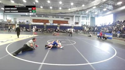 101 lbs Round 1 (3 Team) - Casey Powers, Long Beach Sr vs Aiden Wright, West Genesee Sr HS