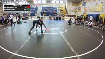 165 lbs Round 2 (8 Team) - Matthew Lefevre, Eagle Empire vs Marcus Bouie, VSUS Athletics RTC