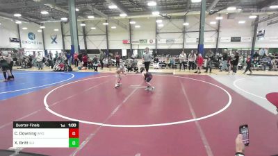 49 lbs Quarterfinal - Cal Downing, Wyoming Underground vs Xavier Britt, Illinois Valley YW