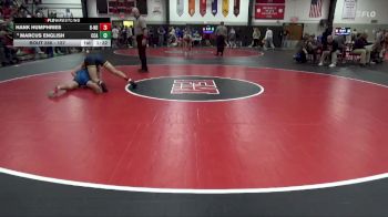 157 lbs Round 3 - Marcus English, Clear Creek-Amana vs Hank Humphries, Burlington Notre Dame
