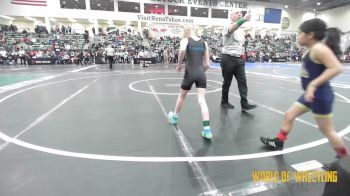 65 lbs Round Of 32 - Jetzabel Nava, Top Dog Wrestling Club vs Tory Rice, Clinton Youth Wrestling
