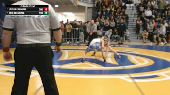 107 lbs Quarterfinal - Lee Dreshman, Canon-McMillan vs Jax Brentzel, Penn-Trafford