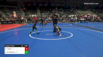 49 lbs Quarterfinal - Knox Lopez, Team Tulsa vs Amir Newman-Winfrey, Hammer Time