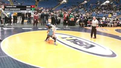 100 lbs Cons. Round 3 - Kendra Ege, Oregon vs Riley Kongkaeow, Round Lake