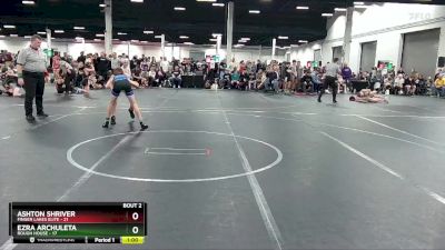 100 lbs Round 1 (4 Team) - Ezra Archuleta, Rough House vs Ashton Shriver, Finger Lakes Elite