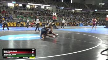 165 lbs Champ. Round 1 - Hunter Jump, Central Okla. vs Bailey Gimbor, Kutztown