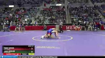 126 lbs Champ. Round 1 - Tony Wood, Jay County vs Jake Heisler, Homestead