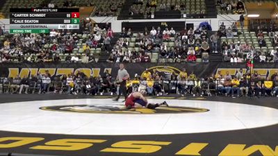 133 lbs Quarterfinal - Cale Seaton, South Dakota State vs Carter Schmidt, Oklahoma