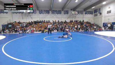 161 lbs Cons. Round 2 - Leon Bleess, Junipero Serra vs Phillip Bush, Lassen