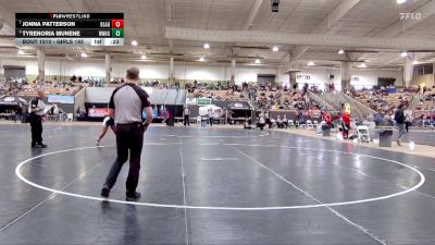 Girls 185 lbs Cons. Semi - Tyrenoria Munene, Northwest High School vs Jonna Patterson, Blackman High School