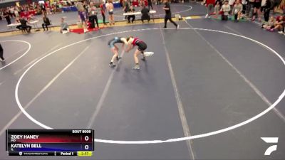 100 lbs Round 2 - Zoey Haney, MO vs Katelyn Bell, IL