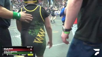 160 lbs Cons. Semi - Evelyn Griffith, FA Warrior WC vs Rylie Egan, Mason WC