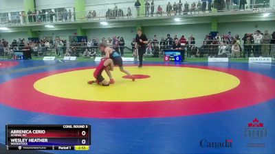 51kg Cons. Round 3 - Abrenica Cerio, Schewa WC vs Wesley Heather, Woodstock