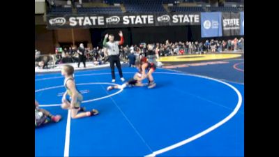 63 lbs Champ. Round 2 - Delela Cavasos, Toppenish USA Wrestling Club vs Zanyah Keys, Team Aggression Wrestling Club