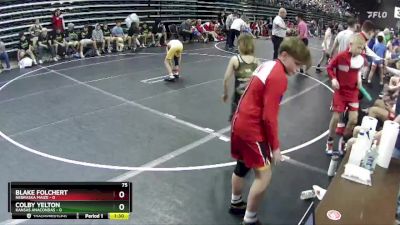 75 lbs Round 5 (6 Team) - Blake Folchert, Nebraska Maize vs Colby Yelton, Kansas Anacondas