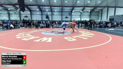 165 lbs Quarters - Marcus Gonzales, Auburn Area Wrestling Club vs Clay Crow, Washington