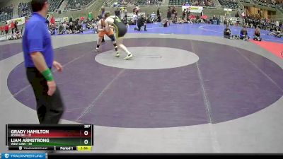 287 lbs Semis & 1st Wrestleback (8 Team) - Grady Hamilton, Roseburg vs Liam Armstrong, West Linn