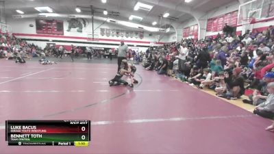 65 lbs Quarterfinal - Luke Bacus, Odessa Youth Wrestling vs Bennett Toth, Team Central