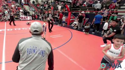 40 lbs Consi Of 4 - Ky Kemble, Ponca City Wildcat Wrestling vs Elijah Dugan, Kansas Young Guns