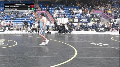 285 lbs Qtr-finals - Mark Effendian, Faith Christian Acad. vs Justin Papuga, Derry Area