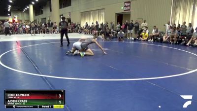 132 lbs Round 1 (32 Team) - Aiden Krass, BRAWL Black vs Cole Gumlick, TNWA #2