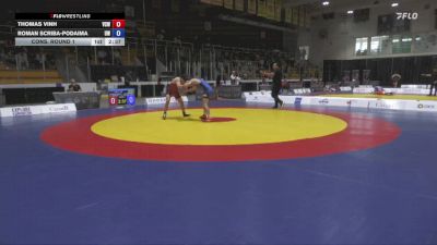 70kg Cons. Round 1 - Thomas Vinh, Vanier College WC vs Roman Scriba-Podaima, UBC Wrestling