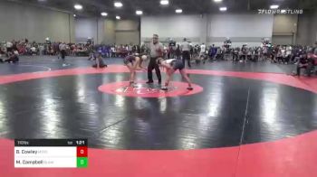 110 lbs Quarterfinal - Brinley Cowley, Mountain Crest vs Madison Campbell, Slam Academy