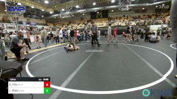 58 lbs Consi Of 4 - Gray Fife, Tecumseh Youth Wrestling vs Leland Riley, Midwest City Bombers Youth Wrestling Club