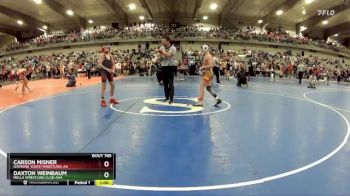 100 lbs Cons. Round 4 - Carson Misner, Diamond Youth Wrestling-AA  vs Daxton Weinbaum, Rolla Wrestling Club-AAA