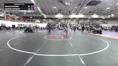 117 lbs Cons. Round 4 - Addison Saporito, Ottawa University vs Reagan Mathers, Valiant Prep