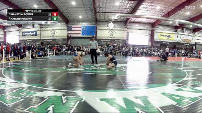 130 lbs Quarterfinal - Makayla Power, Shadow Ridge vs Kailani Higgins, South Tahoe