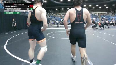 184 lbs Champ. Round 1 - Cohan Torres, Grand View (Iowa) vs Kolton Kammeyer, Doane University