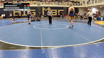 172 lbs Quarterfinal - Devin McCauley, Mt. Lebanon vs Mario Hutcherson, Kiski Area