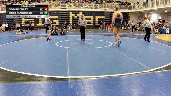 172 lbs Quarterfinal - Devin McCauley, Mt. Lebanon vs Mario Hutcherson, Kiski Area