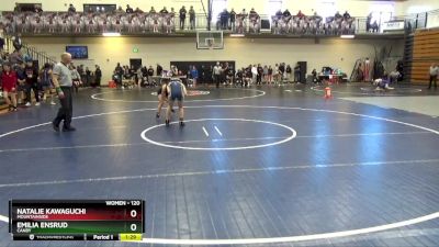 120 lbs Semifinal - Emilia Ensrud, Canby vs Natalie Kawaguchi, Mountainside