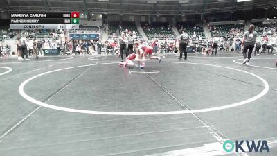 76 lbs Consi Of 4 - Makenya Carlton, Duncan Demon Wrestling vs Parker Henry, Raw Wrestling Club