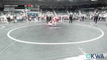 76 lbs Consi Of 4 - Makenya Carlton, Duncan Demon Wrestling vs Parker Henry, Raw Wrestling Club