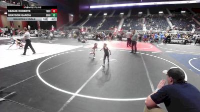 43 lbs Quarterfinal - Kezlee Roberts, Touch Of Gold vs Grayson Garcia, Bear Creek Jr. Wrestling