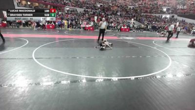 60 lbs Cons. Round 2 - Lucas MacDonald, River Valley Youth Wrestling vs Brayden Turner, Oregon Wrestling Club