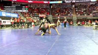 3A-215 lbs Cons. Round 4 - Raphael Etuma, Iowa City, City High vs Harrison Tripp, Norwalk