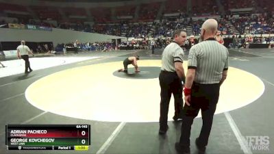 6A-145 lbs Cons. Round 2 - George Kovchegov, West Linn vs Adrian Pacheco, Clackamas