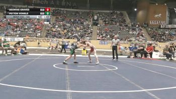 126 lbs Champ. Round 2 - Deontae Graves, Holmes vs Peyton Vowels, Meade County