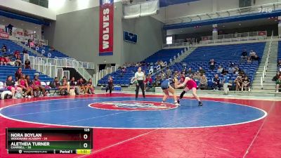 125 lbs Round 1 (16 Team) - Aletheia Turner, Campbell vs Nora Boylan, Woodward Academy