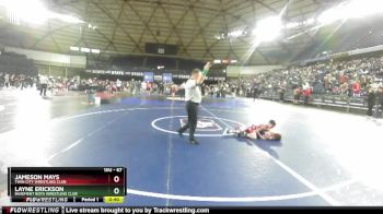 67 lbs Cons. Round 4 - Jameson Mays, Twin City Wrestling Club vs Layne Erickson, Basement Boys Wrestling Club