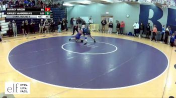 155 lbs. Cons. Round 5 - Karley Vanderslice, Capital City vs Audrey Green, Hickman