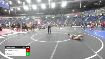 100 lbs Quarterfinal - Maddox Gonzales-Grimm, Bear Cave WC vs Porter Tilberg, Rapid City Cobblers